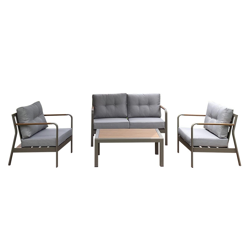 homegarden aluminum sofa set 4pcs-Lounge set 4-teilig-Ensemble lounge 4 pieces-Divanetto da giardino 4 pezzi