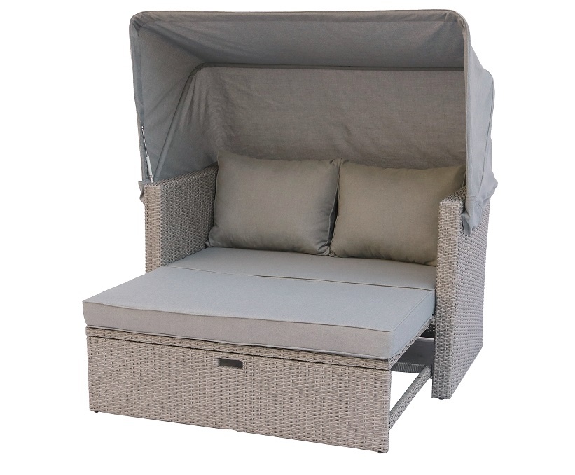 homegarden doube seat sofa with canopy with extension king bed function