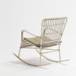 homegarden Aluminium wicker rattan rocking chair