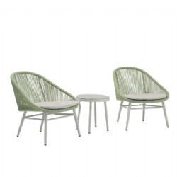 广州家园户外用品有限公司-批发户外铝合金编绳桌椅3件套-阳台花园庭院彩色3件套