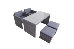 homegarden rattan table and chair-balcony dinning set