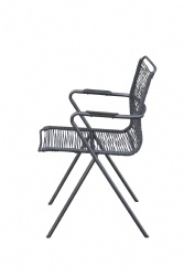homegarden-Steel PE rope rattan stacking chair