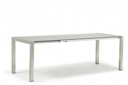 homegarden outdoor extendable stainless dinning table-europe imported HPL table top