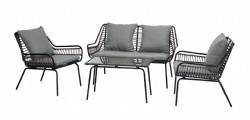 Rattan sofa set 4pcs/Lounge set 4-teilig/Ensemble Lounge, 4 pieces/Lounge set da 4 pezzi