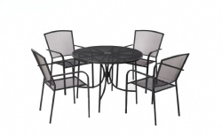 homegarden steel mesh dinning table and chair e-coating