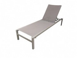 homegarden Aluminium textyline lounger stackable-with wheels