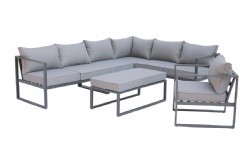 homegarden aluminium L lounge set