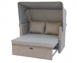 homegarden doube seat sofa with canopy with extension king bed function